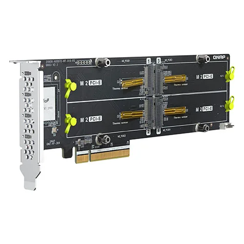 QNAP QM2-4P-384 Quad M.2 NVMe SSD Expansion Card